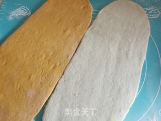 南瓜双色花卷的做法步骤：7