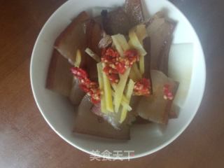 腊肉蒸白萝卜的做法步骤：12
