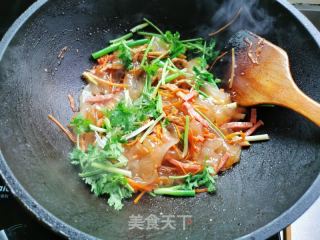 肉丝拉皮的做法步骤：8