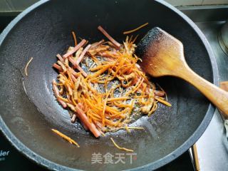 肉丝拉皮的做法步骤：7