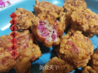 心里美萝卜丝丸子的做法步骤：6