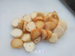 干贝烧虾仁炒莴笋的做法步骤：4