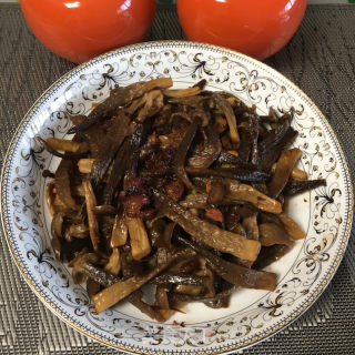 肉末炒鹿茸菇的做法步骤：7