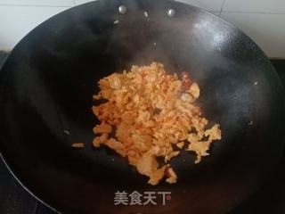香菜炒鸡蛋的做法步骤：4