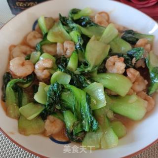 虾仁油菜的做法步骤：7