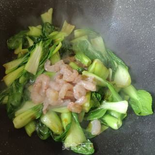 虾仁油菜的做法步骤：5