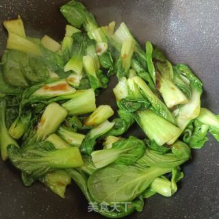虾仁油菜的做法步骤：4
