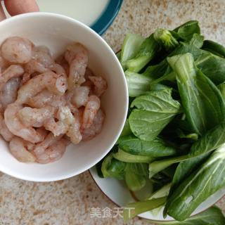 虾仁油菜的做法步骤：3