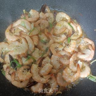 辣炒大虾的做法步骤：7