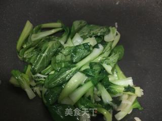 白玉菇炒油菜的做法步骤：6