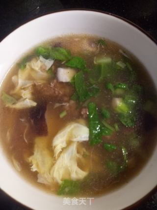 香菇牛肉鸡蛋汤的做法步骤：10