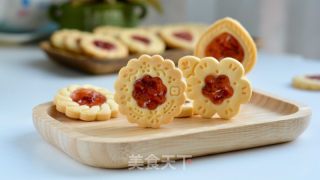 草莓酱饼干的做法步骤：15