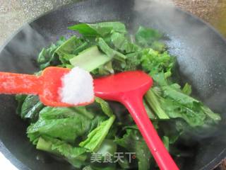 排骨烧天菜芯的做法步骤：6