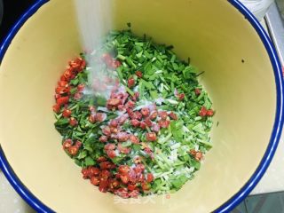 小米椒腌韭菜的做法步骤：5
