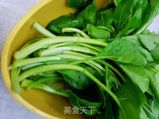 白灼菜心的做法步骤：1
