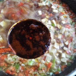 红油豆腐汤头的做法步骤：11