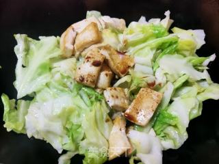 洋白菜爆豆腐的做法步骤：8