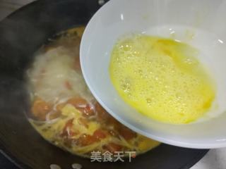 番茄金针菇蛋花汤的做法步骤：9