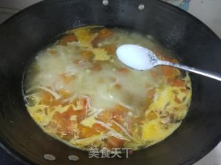 番茄金针菇蛋花汤的做法步骤：8