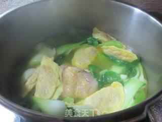 青菜蛋饺鸡汤的做法步骤：9