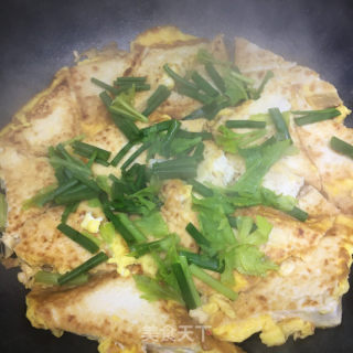 鸡蛋香煎豆腐的做法步骤：9