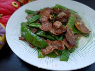 “五花肉”荷兰豆回锅肉的做法步骤：15