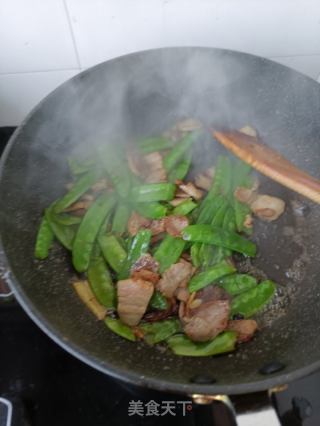 “五花肉”荷兰豆回锅肉的做法步骤：14