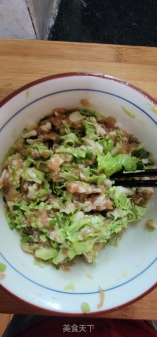 白菜猪肉水饺的做法步骤：4