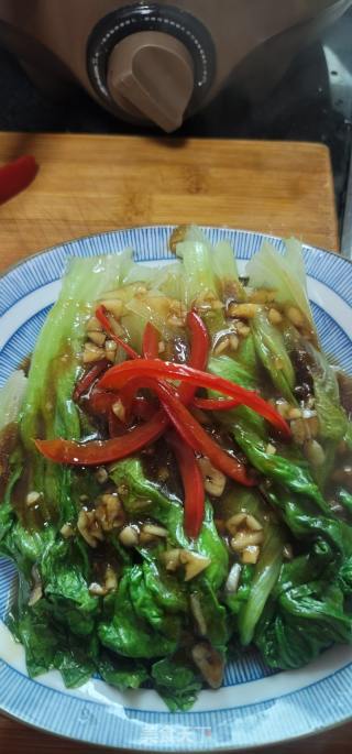 鲍鱼汁淋生菜的做法步骤：10