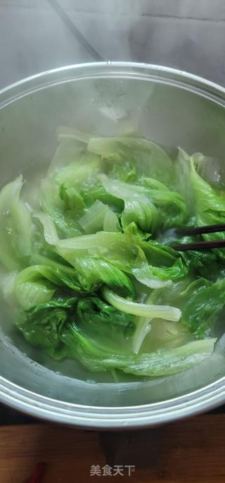 鲍鱼汁淋生菜的做法步骤：4