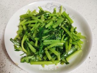 清炒茼蒿的做法步骤：6