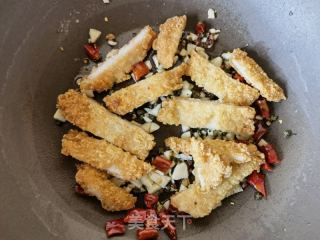 蒜香麻辣鸡排的做法步骤：8