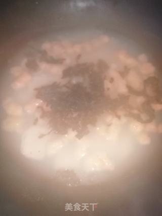虾滑紫菜年糕汤的做法步骤：7
