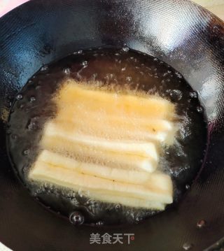 家庭炸油条的做法步骤：4