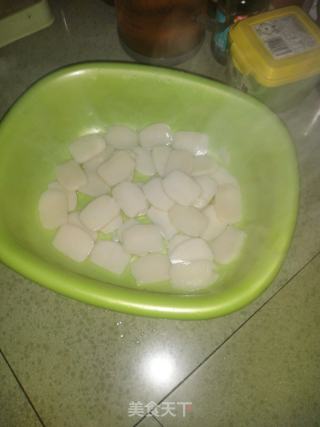 笋子鹿肉香肠炒年糕的做法步骤：6