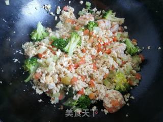 无米豆腐炒饭的做法步骤：9