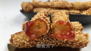 土豆泥薯条，简易零失败，入口香酥脆，沾一口番茄酱超级过瘾。的做法步骤：12