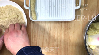 土豆泥薯条，简易零失败，入口香酥脆，沾一口番茄酱超级过瘾。的做法步骤：6