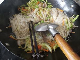 炒粉丝的做法步骤：12