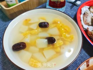 红枣雪梨橘子水的做法步骤：11