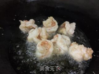 五彩虾球的做法步骤：3