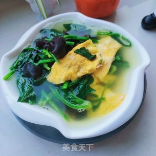 菠菜蛋饺汤的做法步骤：10
