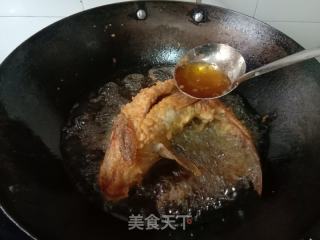 浇汁鲤鱼的做法步骤：7