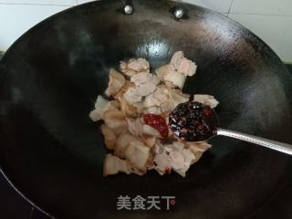 青椒炒回锅肉的做法步骤：4