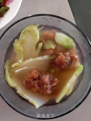 儿菜滑肉汤的做法步骤：4
