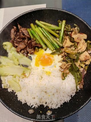肉蔬拌饭的做法步骤：5