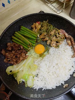 肉蔬拌饭的做法步骤：4