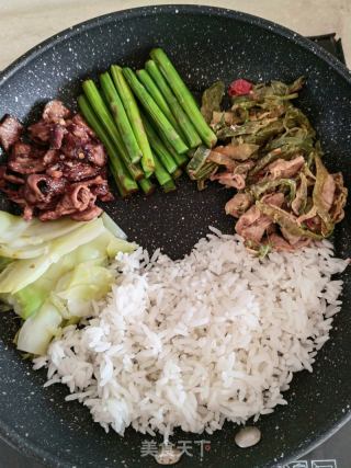 肉蔬拌饭的做法步骤：3