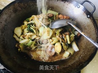 红烧肉烩菜的做法步骤：10
