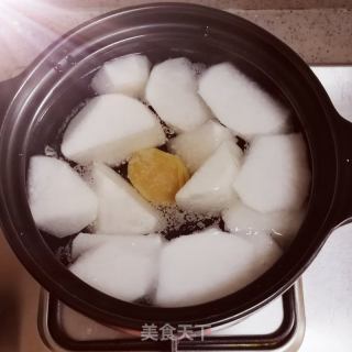 白萝卜文昌鸡汤????????的做法步骤：1